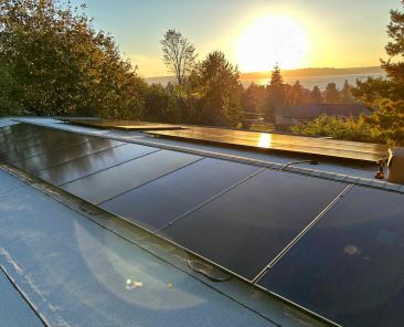 REC photovoltaic array installed washington state