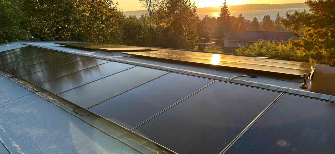 REC photovoltaic array installed washington state