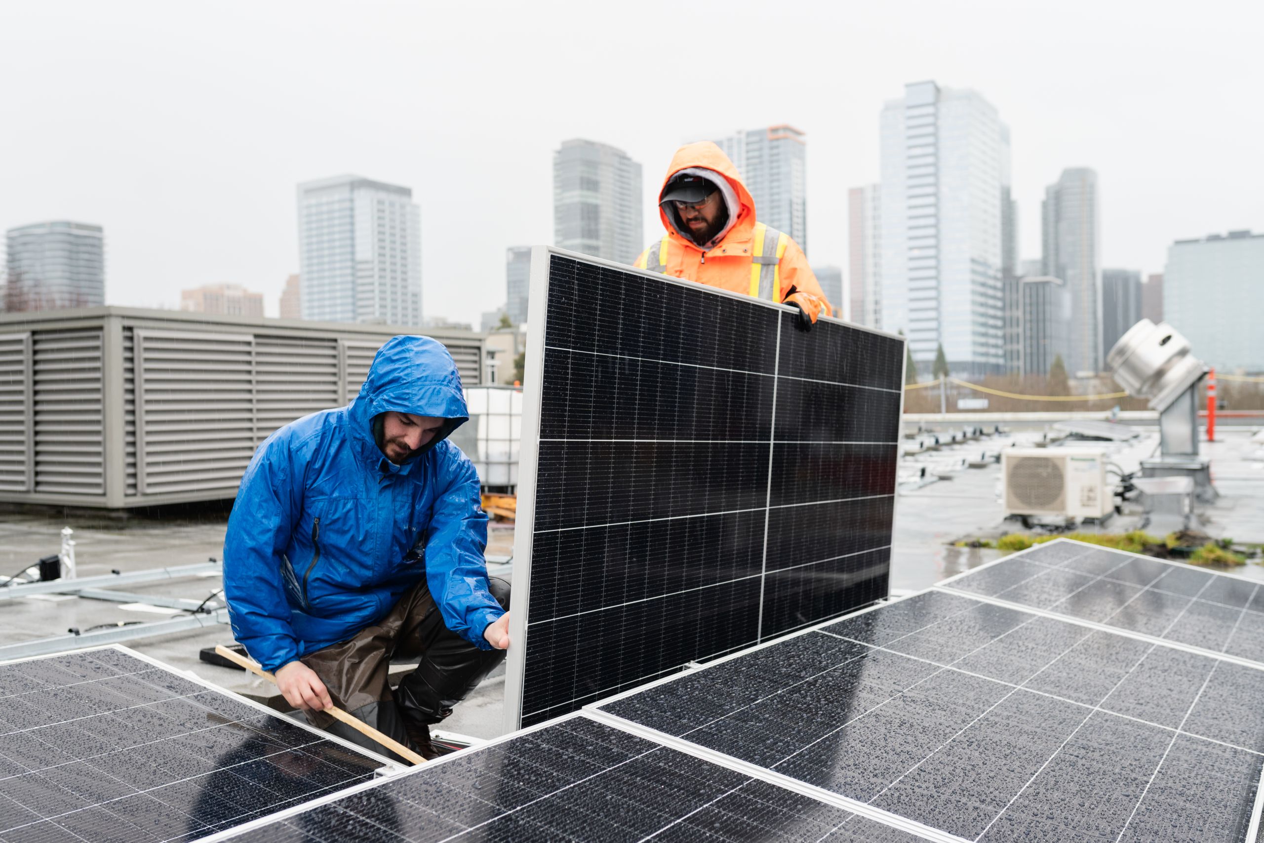 Solar array close-up
