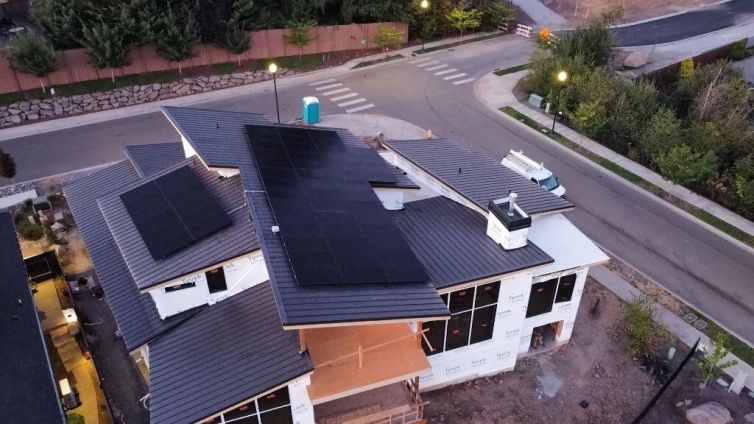silfab solar panels on new construction