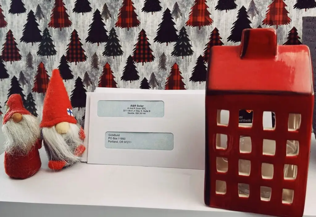 Letters against holiday background