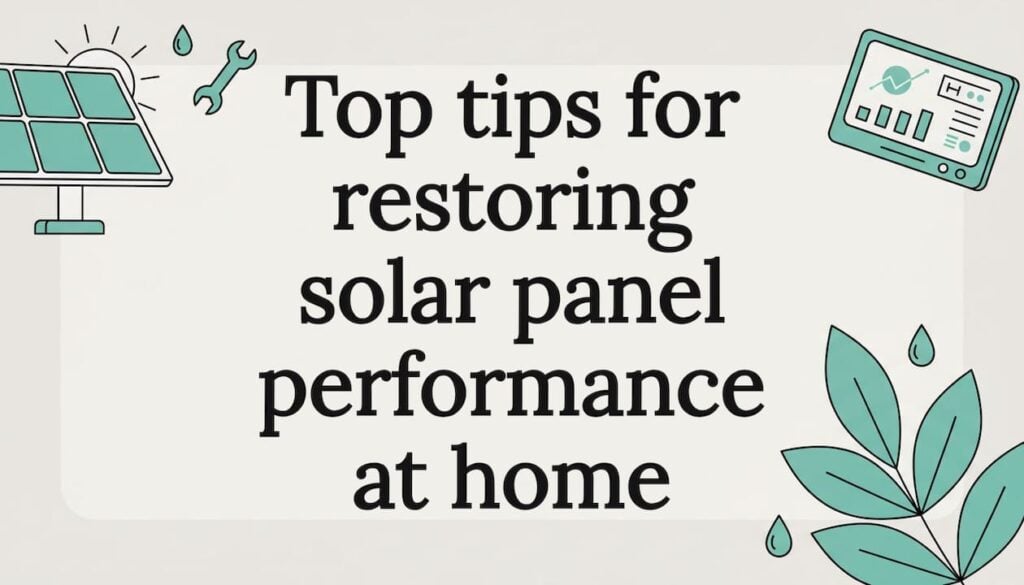 Decorative solar restoration title card illustration