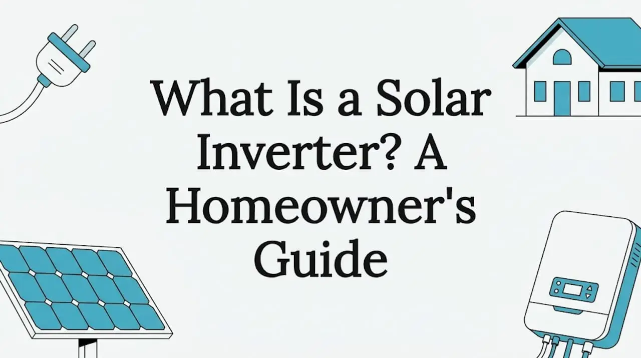 Solar inverter themed decorative title card