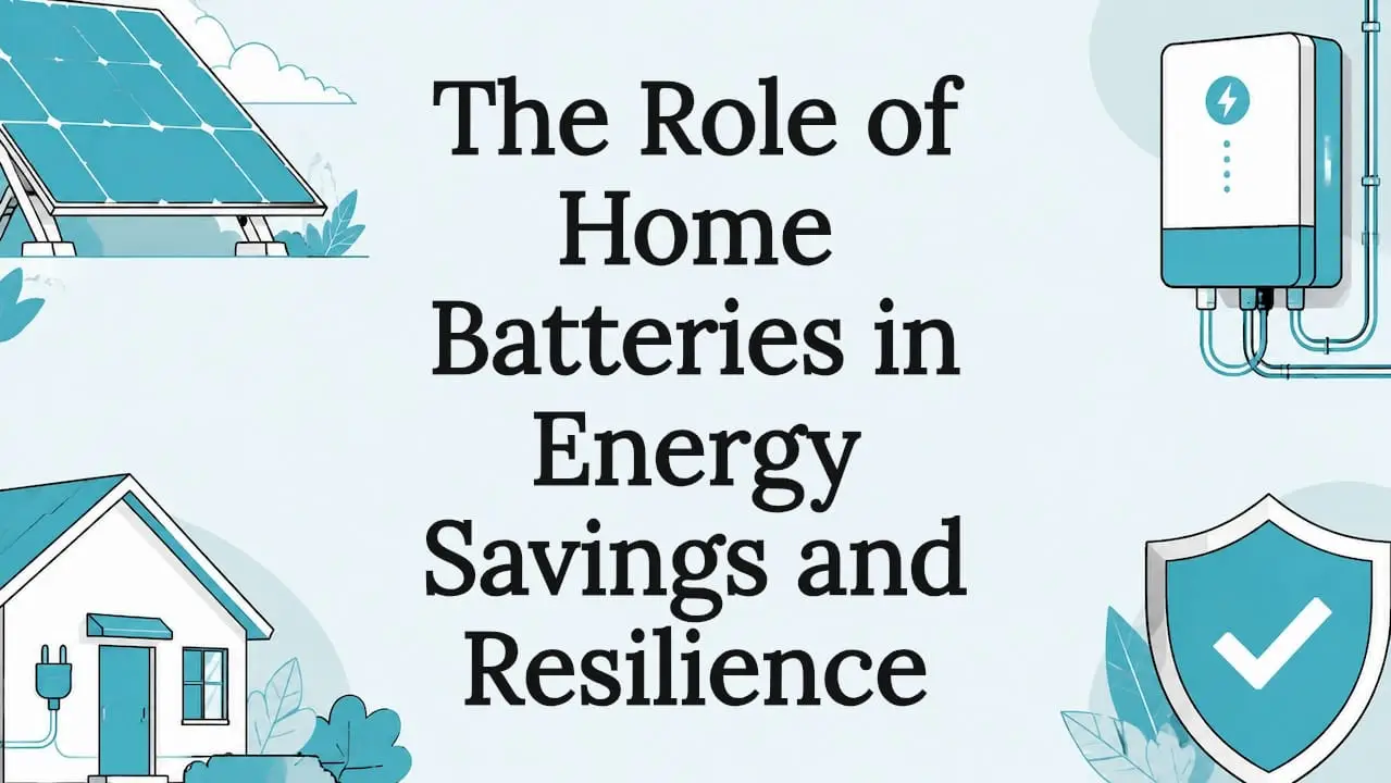 Decorative title card with solar and battery icons