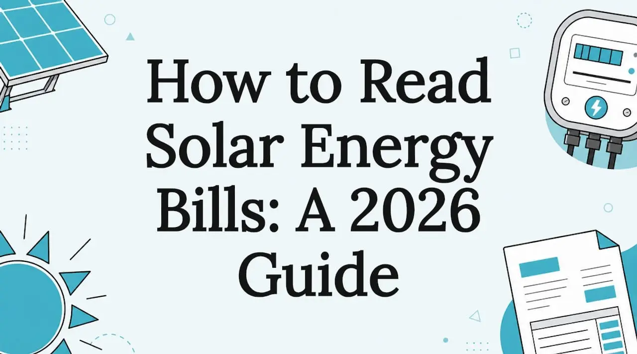 Decorative solar energy blog title card