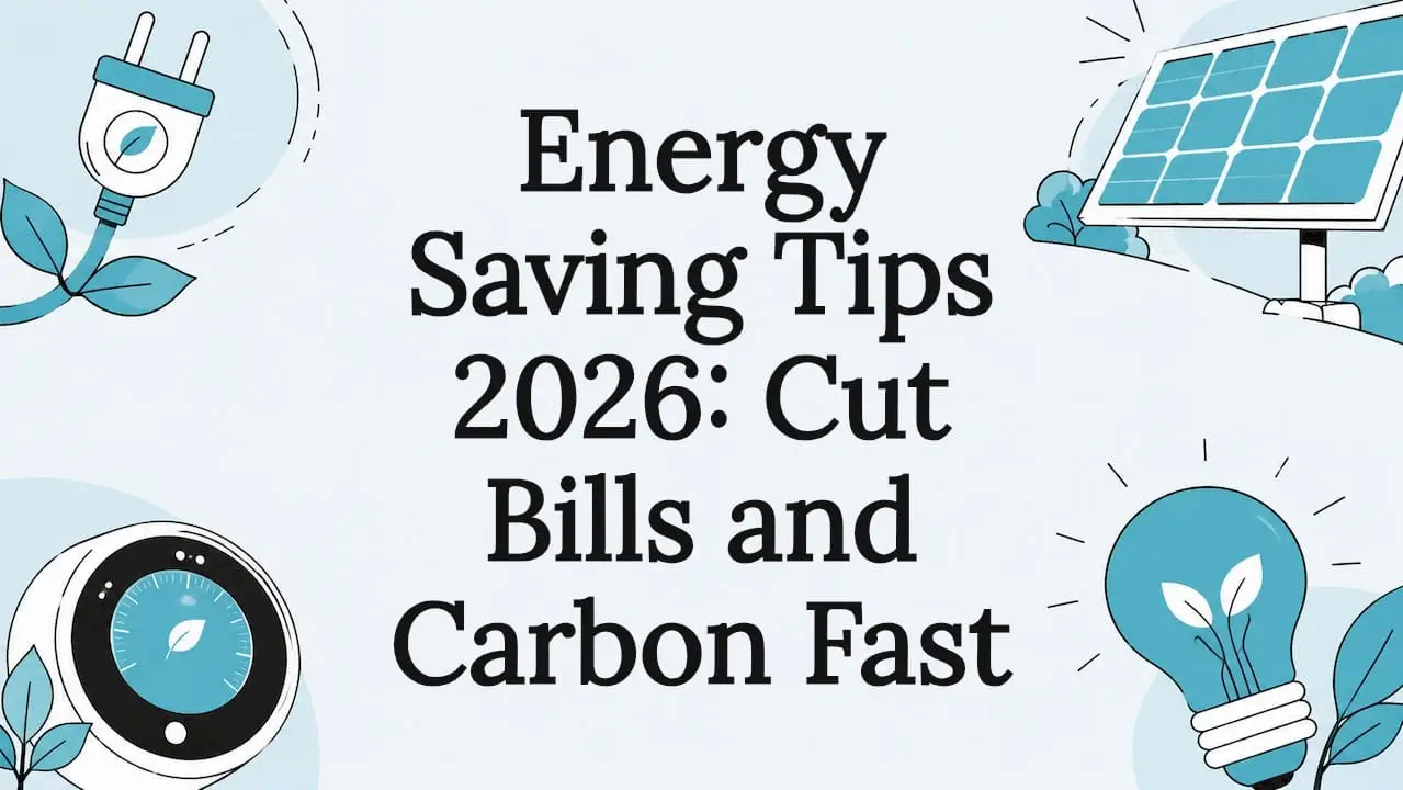 Energy Saving Tips 2026: Cut Bills and Carbon Fast