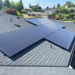 rooftop REC solar panels