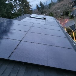REC solar panels on oregon home