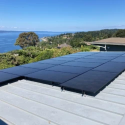 qcell solar panels on standing seam roof