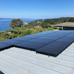 qcell solar panels on standing seam roof
