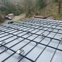 enphase micro inverter installation standing seam metal roof