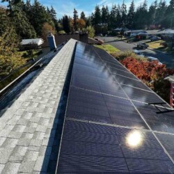 rooftop REC photovoltaic array installed washington state