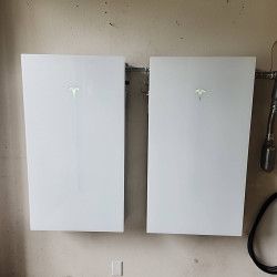 two tesla powerwall 3 battery storage systems