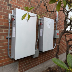 powerwall 3 battery backup installation outside