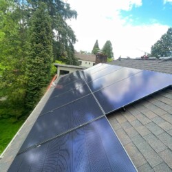 rec 420 solar panels installed on seattle washington home